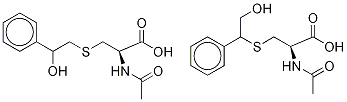 N-Acetyl-S-(2-hydroxy-1-phenylethyl)-L-cysteine-13C6 +
N-Acetyl-S-(2-hydroxy-2-phenylethyl)-L-cysteine-13C6 (Mixture) Structure