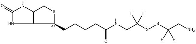 Biotinyl Cystamine-d4 구조식 이미지