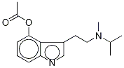 4-Acetoxy-N-isopropyl-N-methyltryptamine-d4 Structure