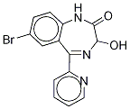 3-Hydroxybromazepam-d4 구조식 이미지