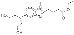 [1-Methyl-5-bis(2’-hydroxyethyl)aminobenzimidazolyl-2]butanoic Acid Ethyl Ester-d3 구조식 이미지