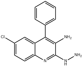 3-AMino-6-chloro-4-(4-pyridinyl)-2-quinolinone Hydrazone Structure