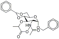 Benzyl 2-AcetaMido-3-O-(1-carboxyethyl Methy Ester)4,6-O-benzylidene-2-deoxy-α-D-glucopyranoside
(Mixture of DiastereoMers) 구조식 이미지