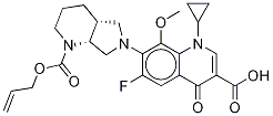 N-Allyloxycarbonyl Moxifloxacin 구조식 이미지