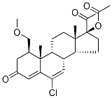1α-(MethoxyMethyl) ChlorMadinone Acetate 구조식 이미지