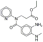 N-[3-AMino-4-(MethylaMino)benzoyl]-N-2-pyridinyl-β-alanine-d3 Ethyl Ester 구조식 이미지