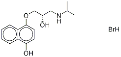 (R)-4-Hydroxy Propranolol HydrobroMide 구조식 이미지