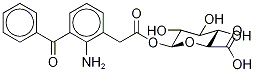 2-AMino-3-benzoylbenzeneacetyl β-D-Glucopyranosiduronic Acid 구조식 이미지