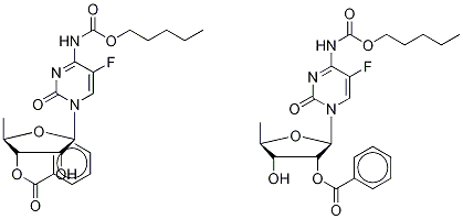 5'-Deoxy-5-fluoro-N-[(pentyloxy)carbonyl]cytidine Benozate 구조식 이미지