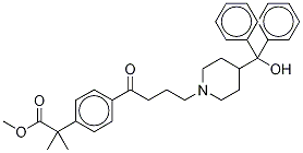 Methyl 4-[4-[4-(HydroxydiphenylMethyl)-1-piperidinyl]-1-oxobutyl]-α,α-diMethylphenylacetate-d6 구조식 이미지