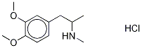 3,4-DiMethoxy-N,α-diMethylbenzeneethanaMine-d3 Hydrochloride 구조식 이미지