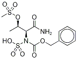 N-Sulfonyl N-Benzyloxycarbonyl L-Threonine AMide O-Methanesulfonate 구조식 이미지