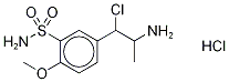 3-CHLORO-3-(4'-METHOXY-3'-SULFONAMIDOPHENYL)-2-PROPYLAMINE-METHYL-D3, HYDROCHLORIDE 구조식 이미지