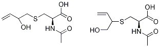 (R,S)-N-Acetyl-S-[1-(hydroxymethyl)-2-propenyl)-L-cysteine-d6 + (R,S)-N-Acetyl-S-[2-(hydroxymethyl)-3-propenyl)-L-cysteine-D6 Mixture 구조식 이미지