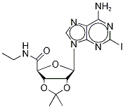 2-Iodo-5’-ethyl-D5-carboxamido-2’,3’-O-isopropylidineadenosine 구조식 이미지