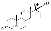Ethisterone-13C2 구조식 이미지