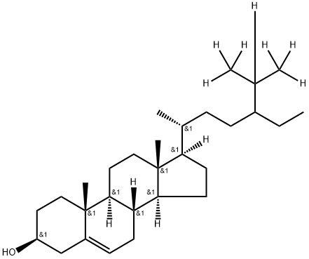Sitosterol-25,26,26,26,27,27,27-D7 구조식 이미지