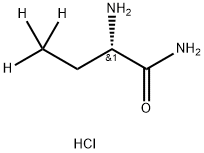 (S)-2-아미노부티르아미드-d3염산염 구조식 이미지