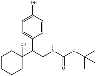 N-Boc N,O-Didesmethylvenlafaxine Structure