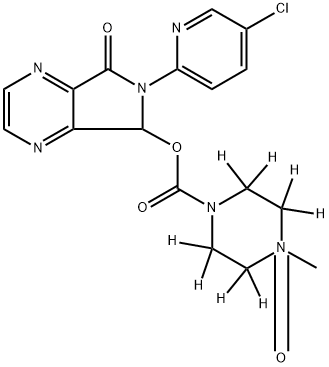 Zopiclone-d8 N-Oxide(Mixture of diastereomers) 구조식 이미지