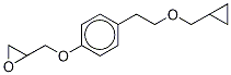 [[4-[2-(Cyclopropylmethoxy)ethyl]phenoxy]methyl]oxirane-d5 구조식 이미지