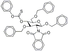 Benzyl 2-Deoxy-2-phthalimido-3,6-di-O-benzyl-4-O-[phenoxy(thiocarbonyl)]--D-glucopyranoside Structure