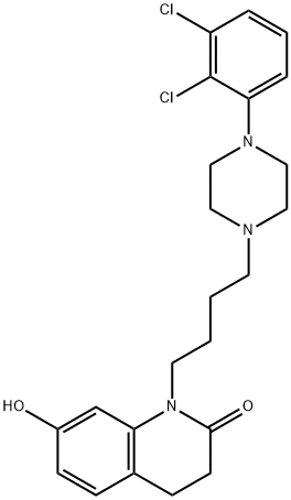 1-[4-[4-(2,3-Dichlorophenyl)piperazin-1-yl]butyl]-7-hydroxy-3,4-dihydrocarbostyril 구조식 이미지