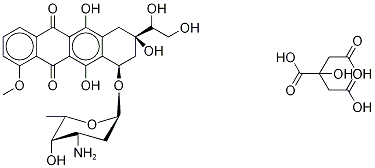 Doxorubicinol Citrate  (Mixture of Diastereomers) 구조식 이미지