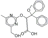 rac 4-Hydroxymethyl Ambrisentan-d3 구조식 이미지