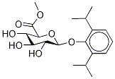 Propofol Glucuronide-d17 Methyl Ester Structure