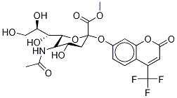 4-Trifluoromethylumbelliferyl α-D-N-Acetylneuraminate Methyl Ester 구조식 이미지