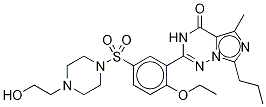 Hydroxy Vardenafil-d8 구조식 이미지