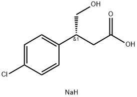 (R)-3-(4-Chlorophenyl)-4-hydroxybutyric Acid SodiuM Salt 구조식 이미지