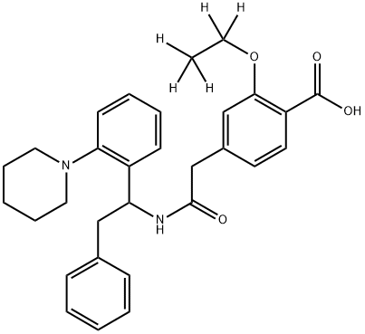 2-Desisopropyl-2-phenyl Repaglinide-d5 (Repaglinide IMpurity) Structure