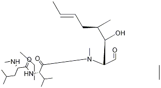 Cyclosporin A-d4 (Major) 구조식 이미지