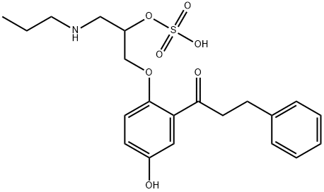 5-Hydroxy Propafenone Sulfate Structure