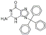 9N-Trityl Guanine-13C2,15N 구조식 이미지