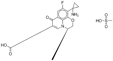 ent-Pazufloxacin-d4 Mesylate 구조식 이미지