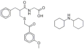 N-[2-[[[2-(3-Methoxyphenyl)-2-oxoethyl]thio]Methyl]-1-oxo-3-phenylpropyl]glycine DicyclohexylaMine 구조식 이미지