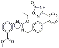 1-[[2'-(2,5-Dihydro-5-oxo-1,2,4-oxadiazol-3-yl)[1,1'-biphenyl]-4-yl]Methyl]-2-ethoxy-1H-benziMidazole-7-carboxylic-d5 Acid Methyl Ester 구조식 이미지