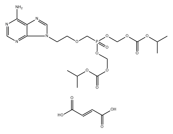 DesMethyl Tenofovir Disoproxil FuMarate 구조식 이미지