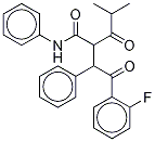 2-Fluoro-α-(2-methyl-1-oxopropyl)-γ-oxo-N,β-diphenyl-benzenebutanamide Structure