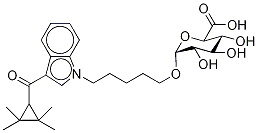 UR-144 N-(5-Hydroxypentyl) β-D-Glucuronide Structure
