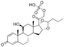 Budesonide 21-Sulfate 구조식 이미지