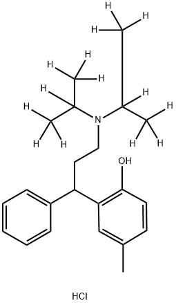 rac Tolterodine-d14 Hydrochloride 구조식 이미지