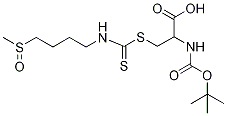 D,L-Sulforaphane Boc-L-cysteine 구조식 이미지