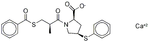 Zofenopril-d5 Calcium Salt 구조식 이미지