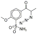 2-Azido-1-(4’-methoxy-3’-sulfonamidophenyl)-1-propanone-d3 구조식 이미지