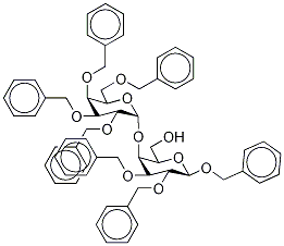 Benzyl 4-O-(2,3,4,6-Tetra-O-benzyl α-D-galactopyranosyl)-2,3-di-O-benzyl-β-D-galactopyranoside 구조식 이미지