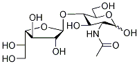 2-Acetamido-2-deoxy-4-O-(β-D-galactofuranosyl)-α,β-D-glucopyranose 구조식 이미지